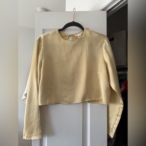 H&M Satin Crewneck Top